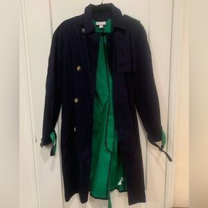 3.1 Phillip Lim XS Black and Green Trench Coat